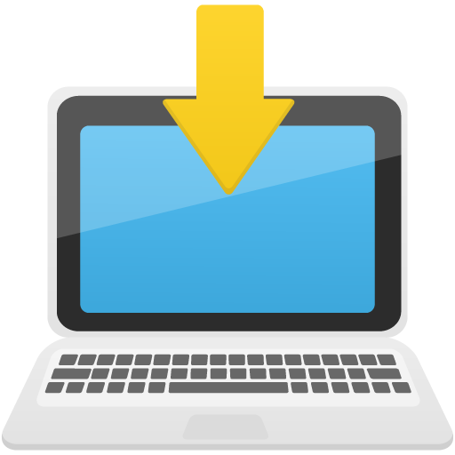 Download To Laptop Icon Flatastic Iconset Custom Icon Design