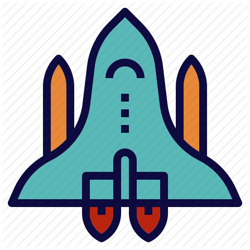 Rocket, Shuttle, Space, Spacecraft Icon