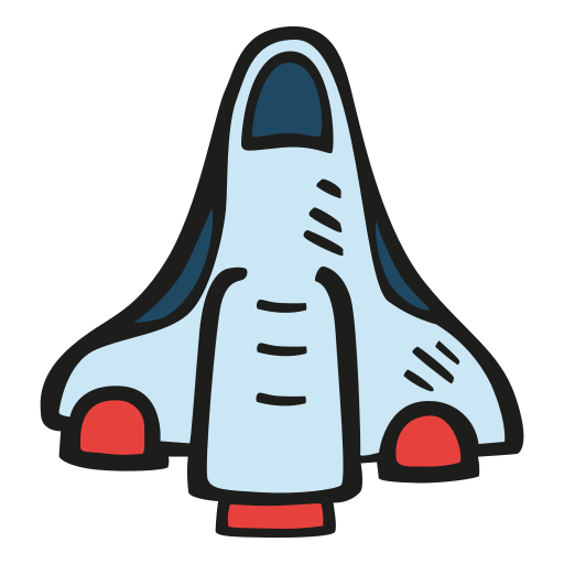 Space, Shuttle Icon Free Of Space Hand Drawn Color