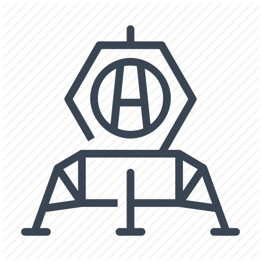 Lunar, Module, Space, Station Icon