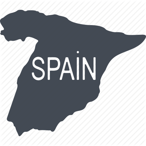 Iberia, Map, Mediterranean, Spain, The Country, Tourism Icon