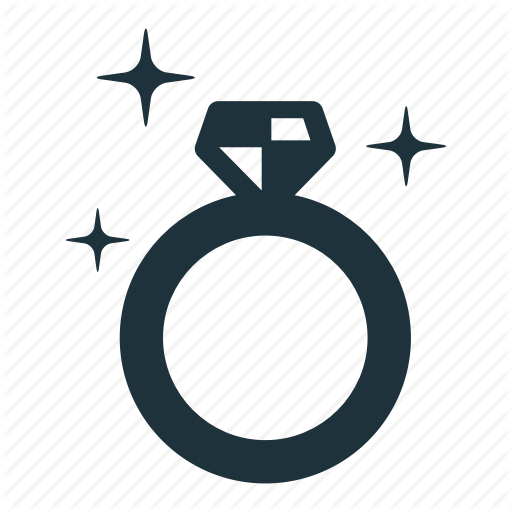 Jewelry, Ring, Sparkle Icon