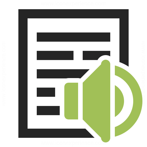 Text Speaker Icon Iconexperience