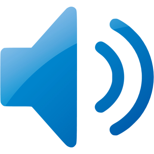 Web Blue Speaker Icon