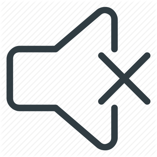 Mute, No, Out, Sound, Speaker Icon
