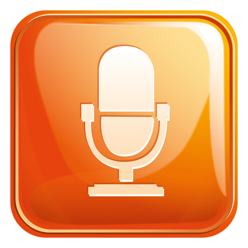 Mouth Speaker Square Icon