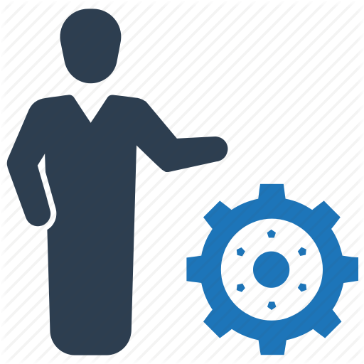 Business, Businessman, Gear, Settings, Specialist Icon
