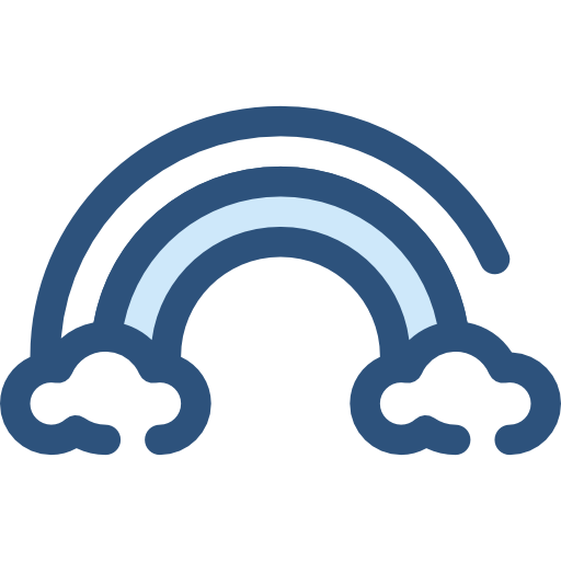 Nature, Spectrum, Landscape, Atmospheric, Sun, Rainbow Icon