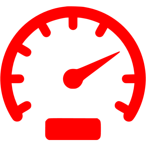 Red Speedometer Icon