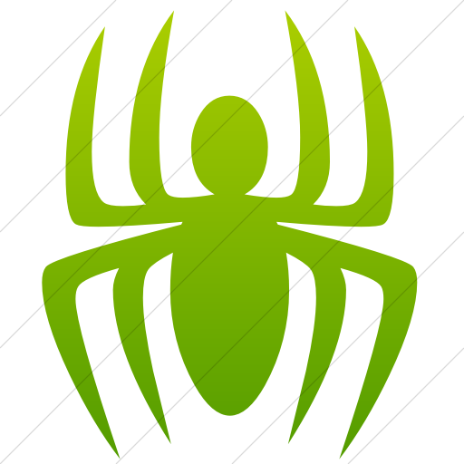 Simple Green Gradient Animals Spider Icon