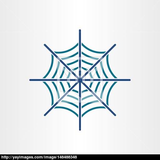 Spider Web Target Icon Design Vector