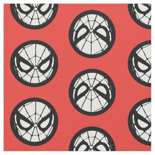 Spider Man Retro Icon Fabric Zazzle Ca