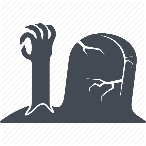 Burial, Halloween, Horror, Scary, Spooky Icon