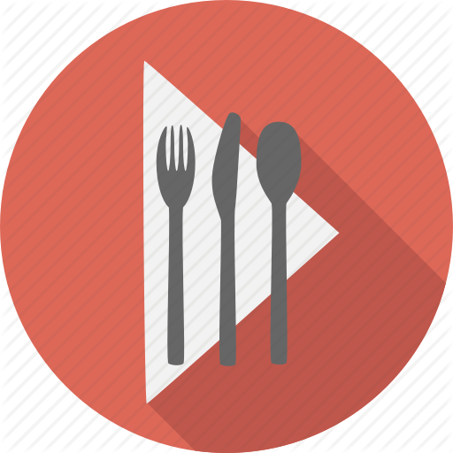 Cook, Fork, Knife, Napkin, Restaurant, Silverware, Spoon Icon