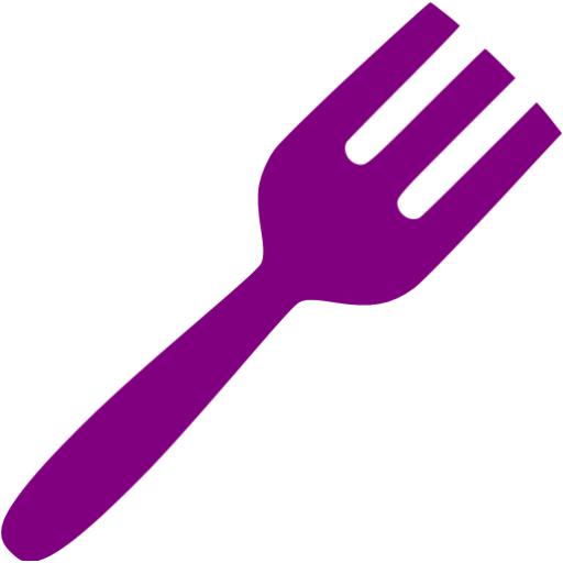Purple Fork Icon