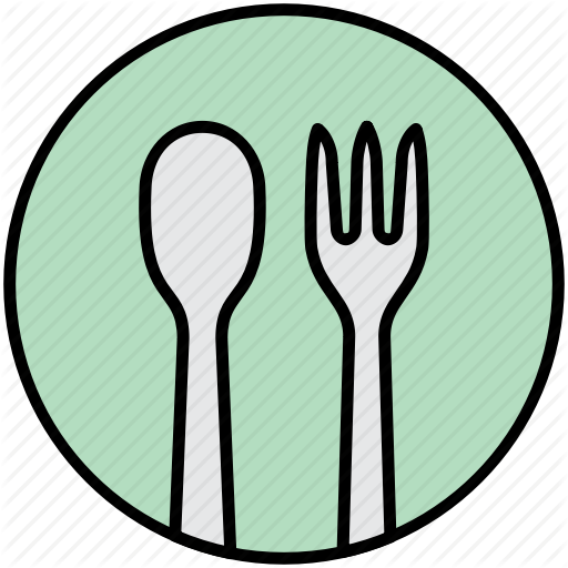 Breakfast, Cutlery, Food, Fork, Lunch, Spoon Icon