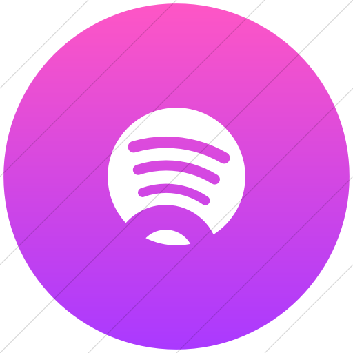 Flat Circle White On Ios Pink Gradient Foundation