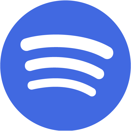 Royal Blue Spotify Icon