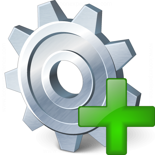 Iconexperience V Collection Gear Add Icon