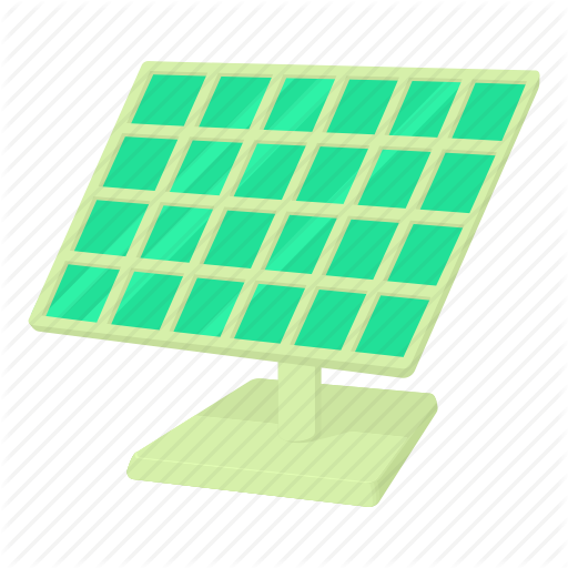 Cartoon, Generator, Green, Panel, Solar, Solar Panel, Sun Icon