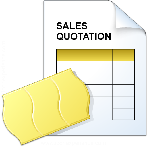 Iconexperience V Collection Sales Quotation Icon