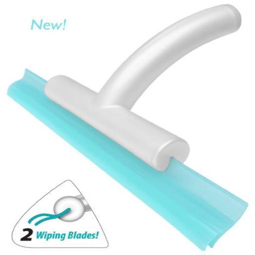 Made In Usa Cleret Ido Shower Squeegee With Aqua Dual Edge