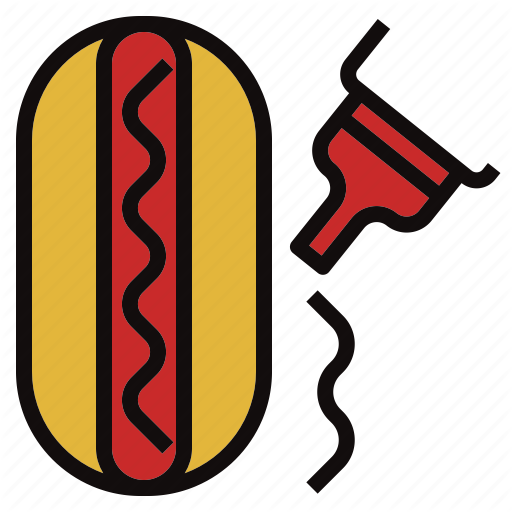 Bottle, Burger, Hotdog, Sauce, Squeeze Icon