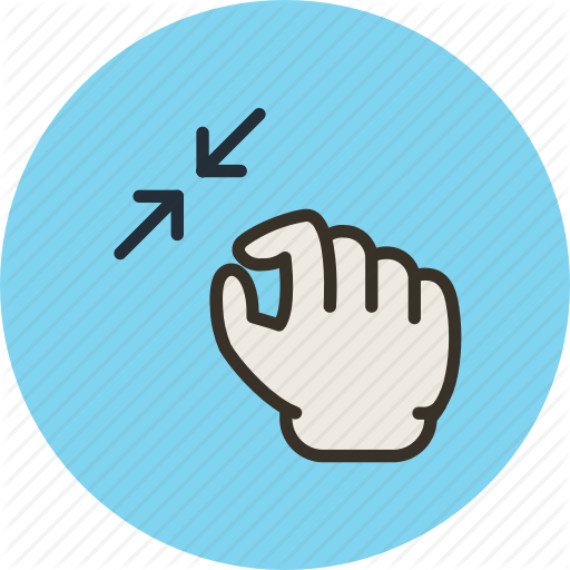 Gesture, Hand, Squeeze, Zoom Icon
