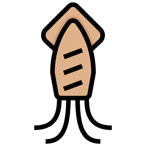 Animal, Grilled, Marine, Seafood, Squid Icon Free Of Street Food