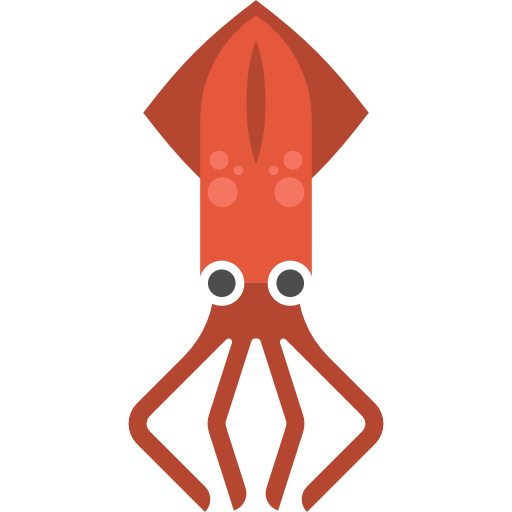 Animals, Animal, Aquarium, Sea Life, Aquatic, Squid Icon