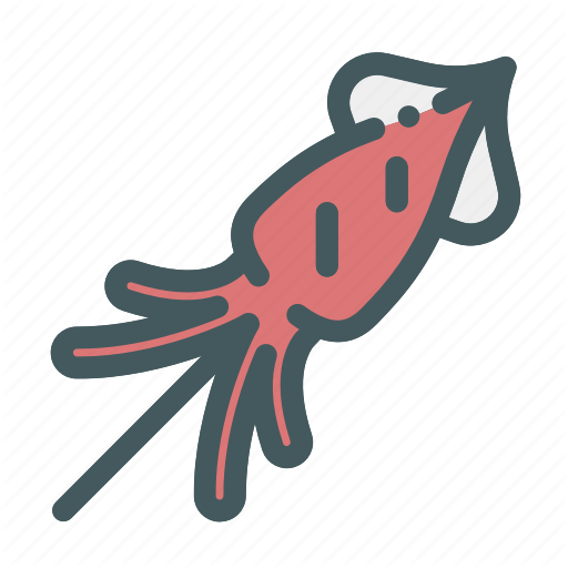 Chinese, Food, Satay, Seafood, Squid Icon