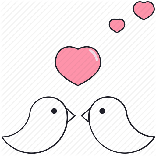 Birds, Heart, Love, Saint Valentine, Valentine's Day Icon