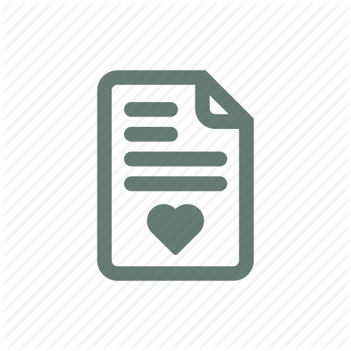 Heart, Letter, Love, Marriage, Passion, Romance, Saint Valentine Icon