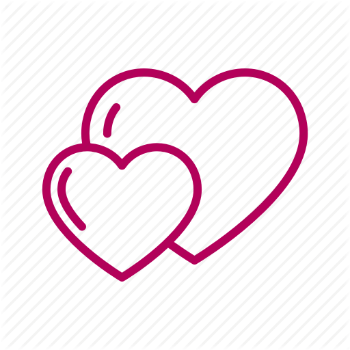 Heart, Love, Lovers, Pair, Romantic, Valentine Icon