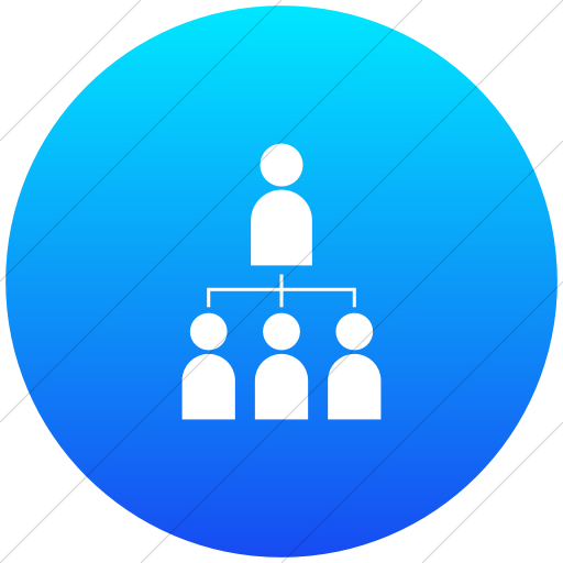 Flat Circle White On Ios Blue Gradient Ocha