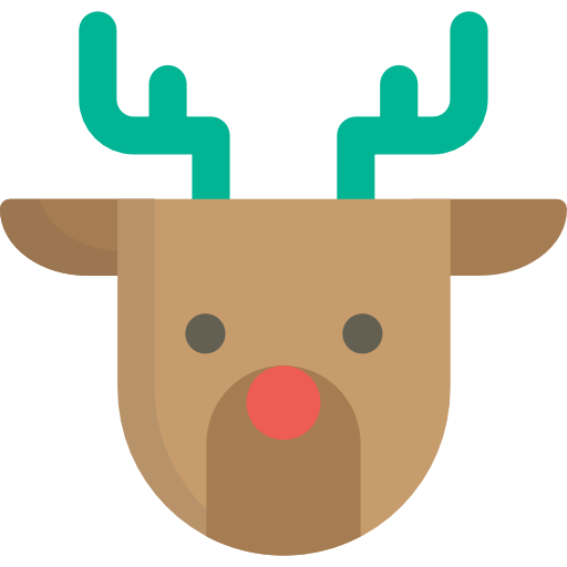 Animal Christmas Deer Reindeer Winter Icon