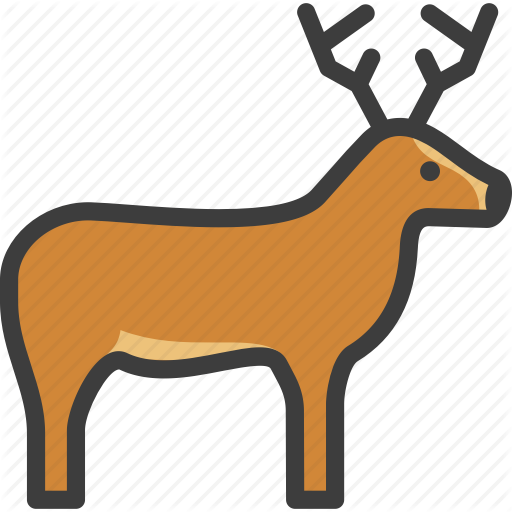 Deer, Elk, Reindeer, Stag Icon