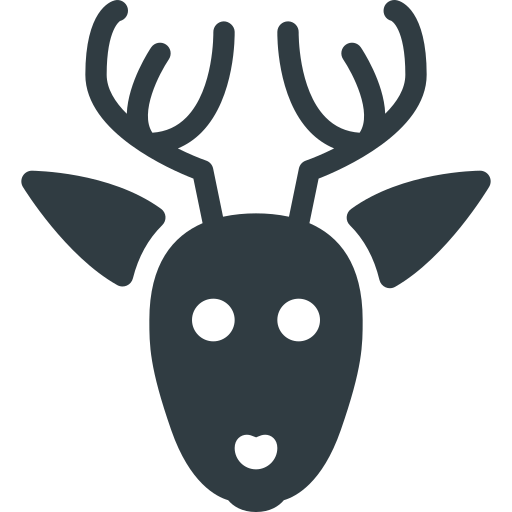 Rudolf, Deer, Christmas Icon Free Of Christmas Glyph