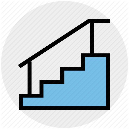Building, Construction, Floor, House, Staircase, Stairs Icon