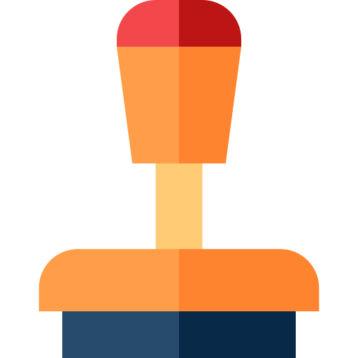 Miscellaneous, Sign, Business, St Certificate, Rubber Stamp Icon