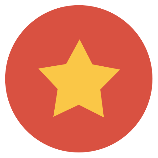 Star Icon Flat Christmas Circle Iconset Fps