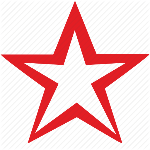 Red Star Icon Png Png Image