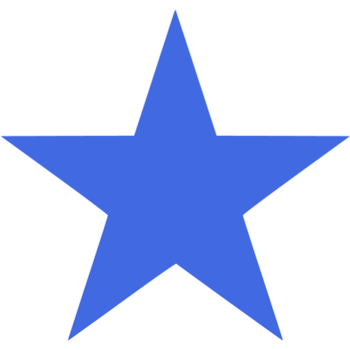 Royal Blue Star Icon