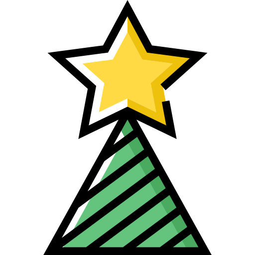 Star Christmas Tree Png Icon