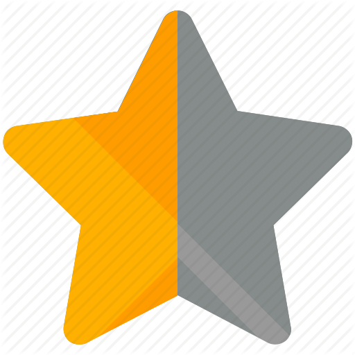 Bookmark, Half, Rating, Star Icon