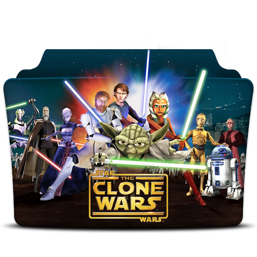 Star Wars The Clone Wars Icon Tv Series Folder Pack Iconset