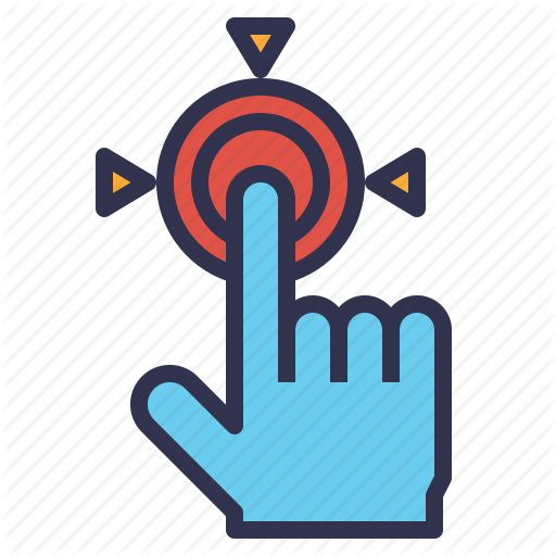 Button, Gesture, Hand, Launch, Press, Start Icon