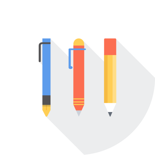 Stationery, Pencil, Pen Icon Free Of Flat Vector Art Tools Icons