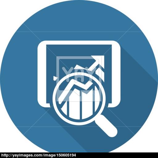 Sales Statistics Icon Business Concept Vector