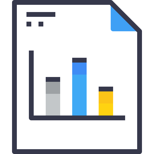 Document, Report, Analytics, Charts, Statistics Icon Free